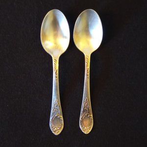 Set of 2 Melchior VINTAGE Soviet Russian Teaspoons